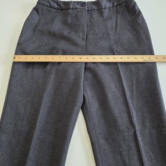 Jones Basics Pants Women 12 Gray Wool Lined Office Mature No Stretch - Picture 5 of 16